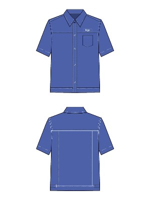 夏季短袖衬衫工作服定制加logo纯棉透气吸汗工装定制 派登服饰